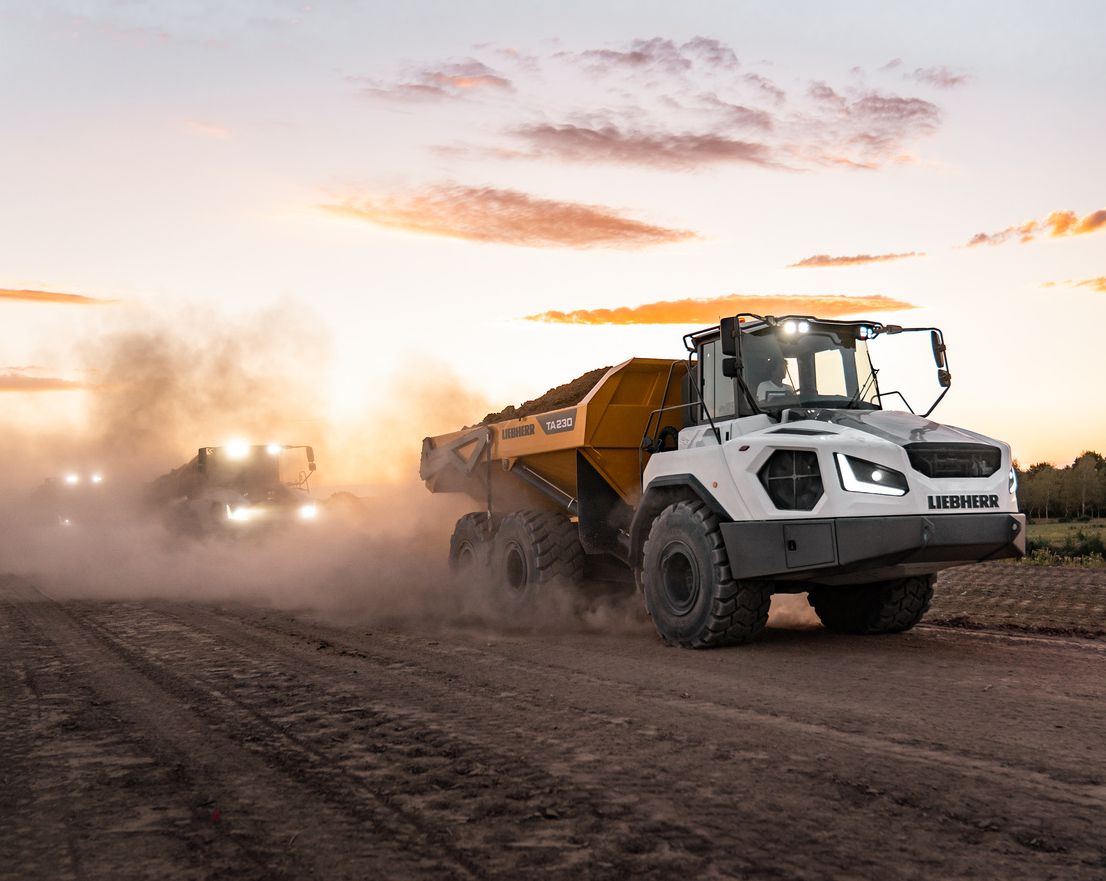 Liebherr articulated dump truck